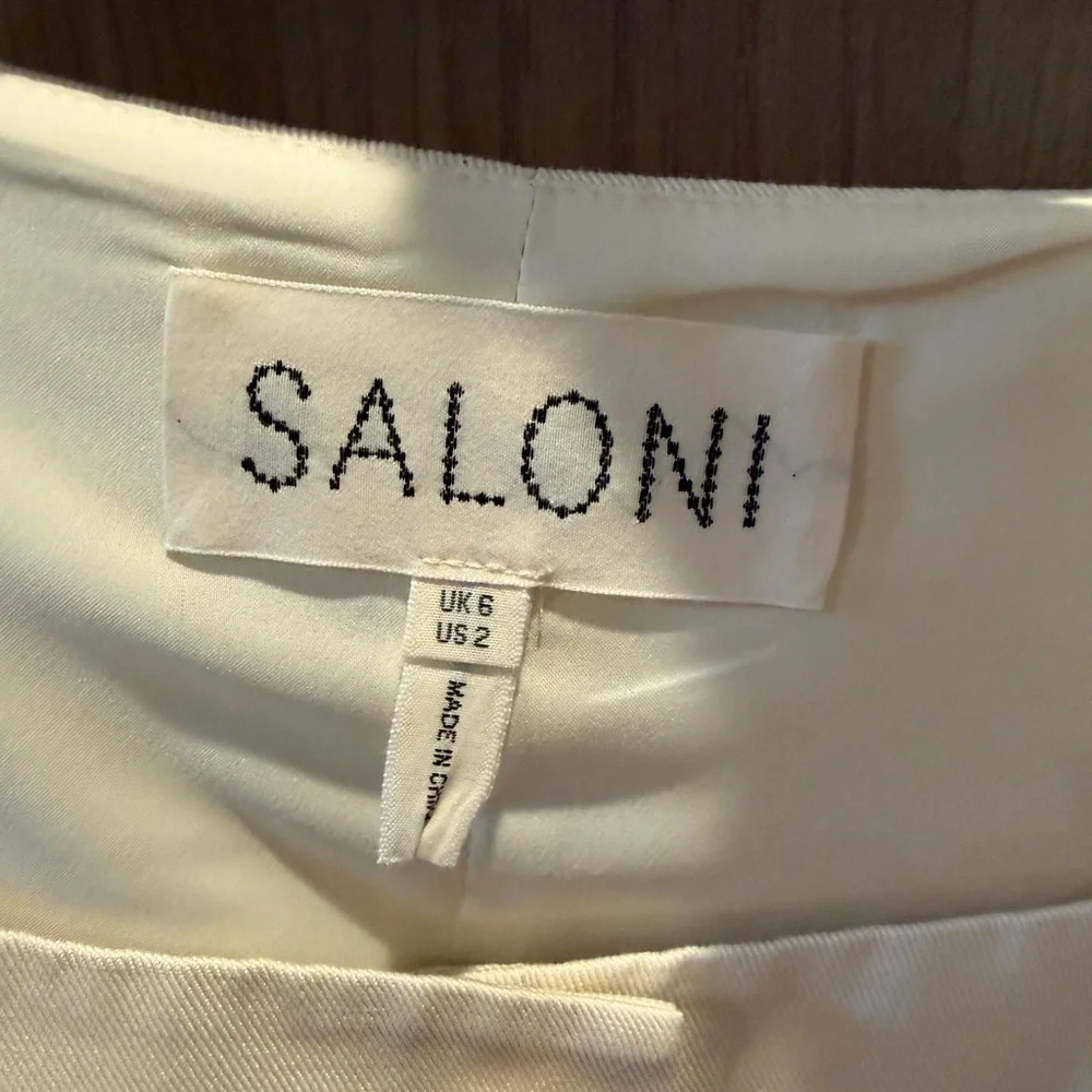 SALONI Mika Mini Dress in Cream - Picture 4 of 4
